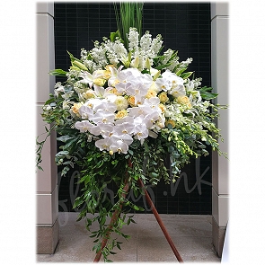 F90 Hong Kong Funeral Flower Basket  香港殯儀悼念花籃 F90 Hong Kong Funeral Flower Basket  香港殯儀悼念花籃
